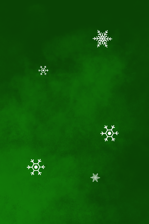 Groene kertballen met sneeuwvlokken