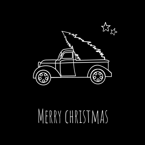 Merry Christmas car