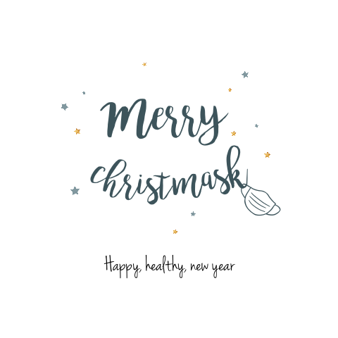 Merry Christmask happy healthy new year